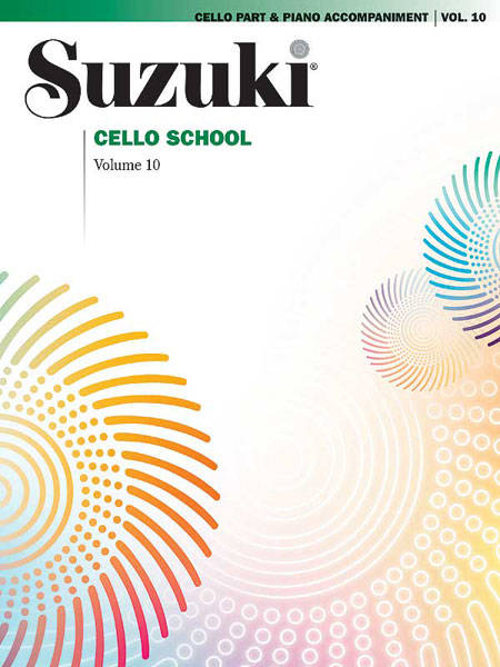 Suzuki Cello School, Volume 10 (International Edition) - Cello/Piano Accompaniment - Book