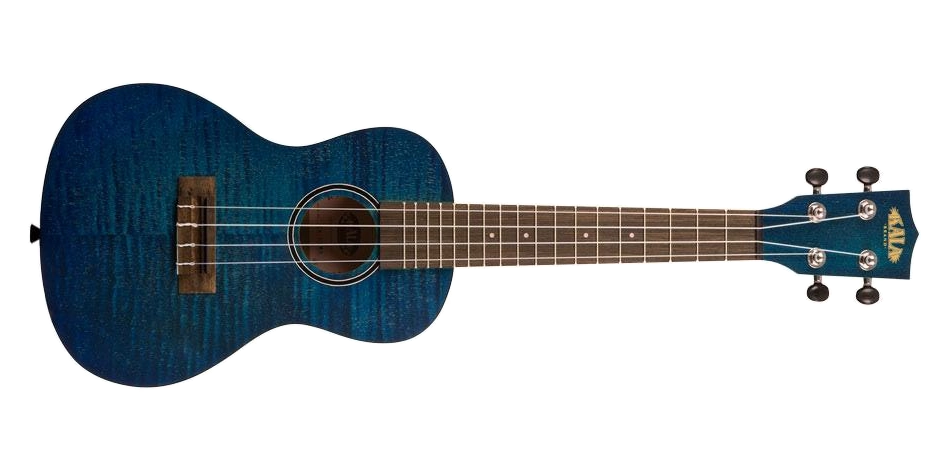 Exotic Mahogany Concert Ukulele - Transparent Blue