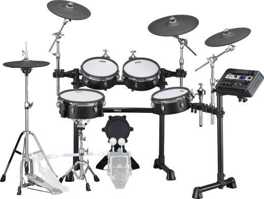 Yamaha - DTX8 Series Birch Electronic Drum Kit w/Mesh Pads - Black Forest