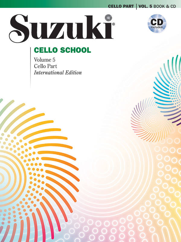 Suzuki Cello School, Volume 5 (International Edition) - Cello - Book/CD