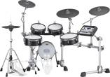 Yamaha - DTX10 Series Birch Electronic Drum Kit w\/Mesh Pads - Black Forest