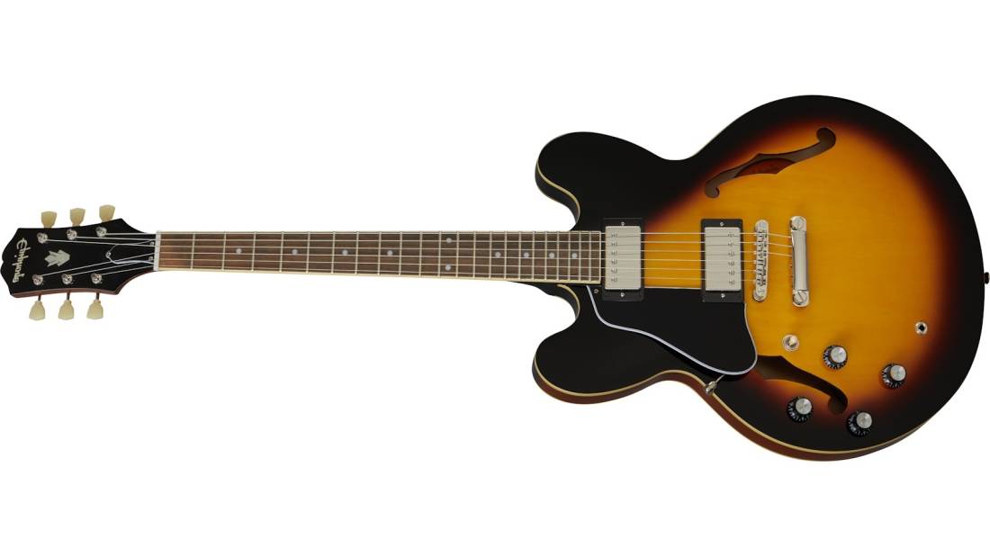 Inspired by Gibson ES-335 Left-Handed - Vintage Burst