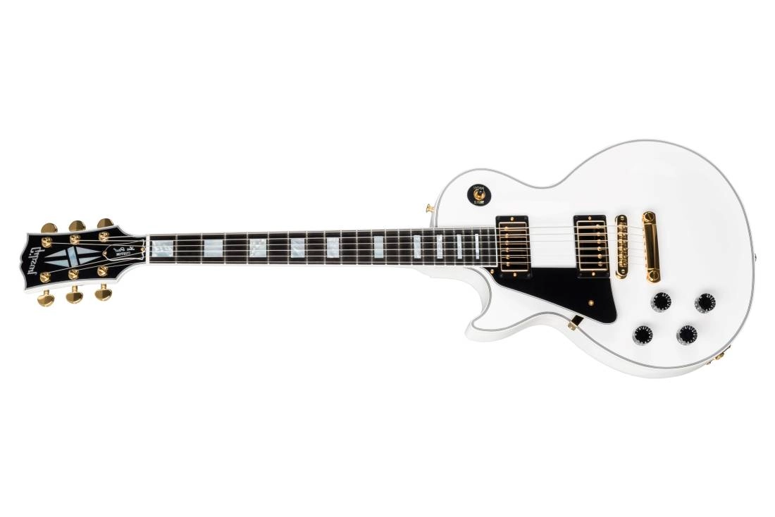 Les Paul Custom Ebony Fingerboard, Left-Handed - Alpine White