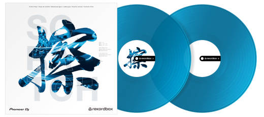 Pioneer DJ - Vinyle de contrle pour rekordbox DJ (Paire) - Bleu translucide
