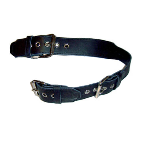 2.5\'\' Buckle Head Leather Guitar Strap - Black