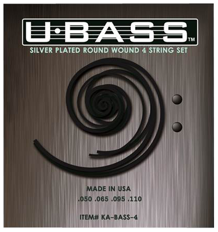 4 String Silver Plated Round Wound U Bass String Set