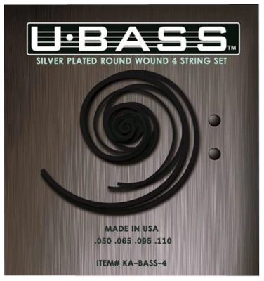 U-Bass - 4 String Silver Plated Round Wound U Bass String Set