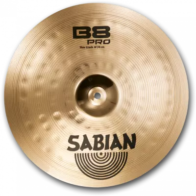 Sabian - B8 Pro Thin Crash Cymbal - Brilliant - 16 Inch