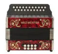 Diatonic Accordion - Key A/D - Red