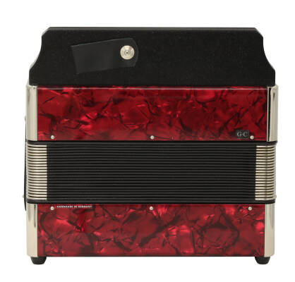 Diatonic Accordion - Key A/D - Red