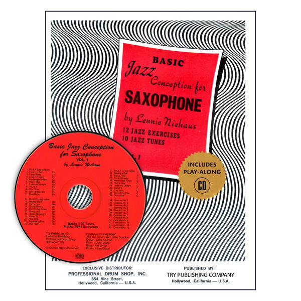 Basic Jazz Conception For Saxophone, Volume 1 - Niehaus - Saxophone - Book/CD