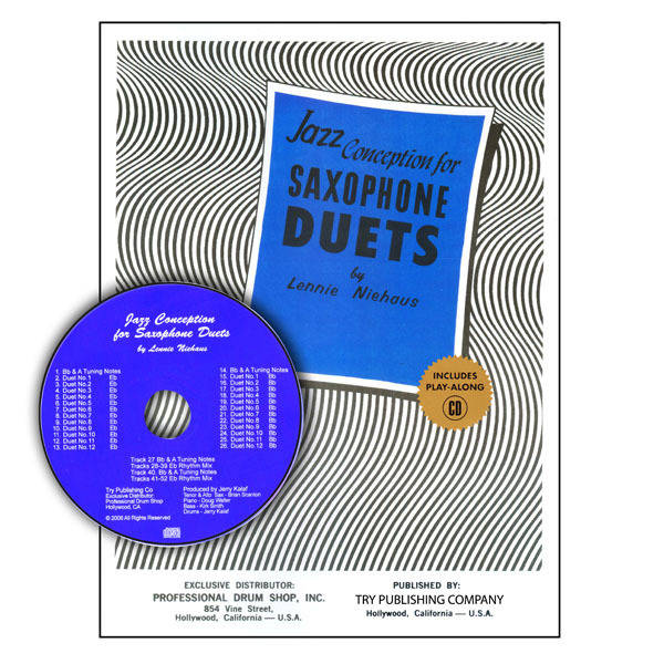 Jazz Conception For Saxophone Duets - Niehaus - Duos de saxophones - Livre/CD