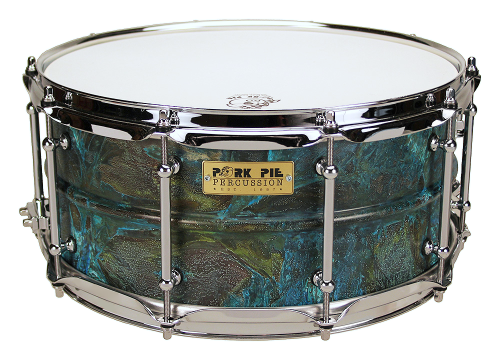 Pork Pie Percussion 6.5x14'' Brass Patina Snare Drum