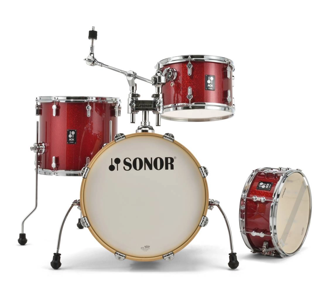 AQX Jazz 4-Piece Shell Pack (18,12,14,SD) - Red Moon Sparkle