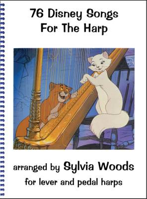 Sylvia Woods Harp Center - 76 Disney Songs for the Harp - Woods - Harp - Book