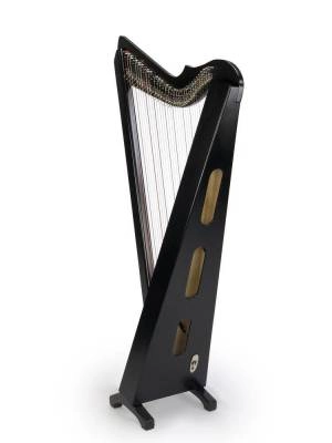 Brilliant! 34 String Harp with Full Levers - Black