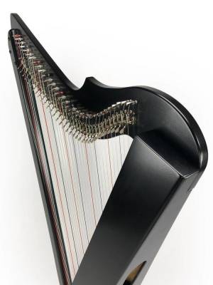 Brilliant! 34 String Harp with Full Levers - Black