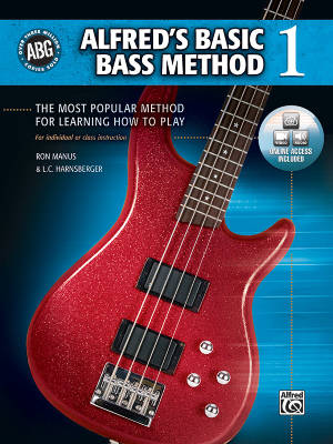 Advance Music - Alfreds Basic Bass Method 1 - Manus/Harnsberger - Bass Guitar - Book/Media Online