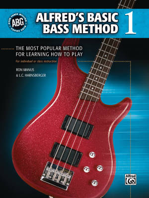 Advance Music - Alfreds Basic Bass Method 1 - Manus/Harnsberger - Bass Guitar - Book