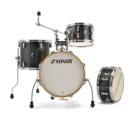 Sonor - AQX Jungle 4-Piece Shell Pack (16,10,13,SD) - Black Sparkle