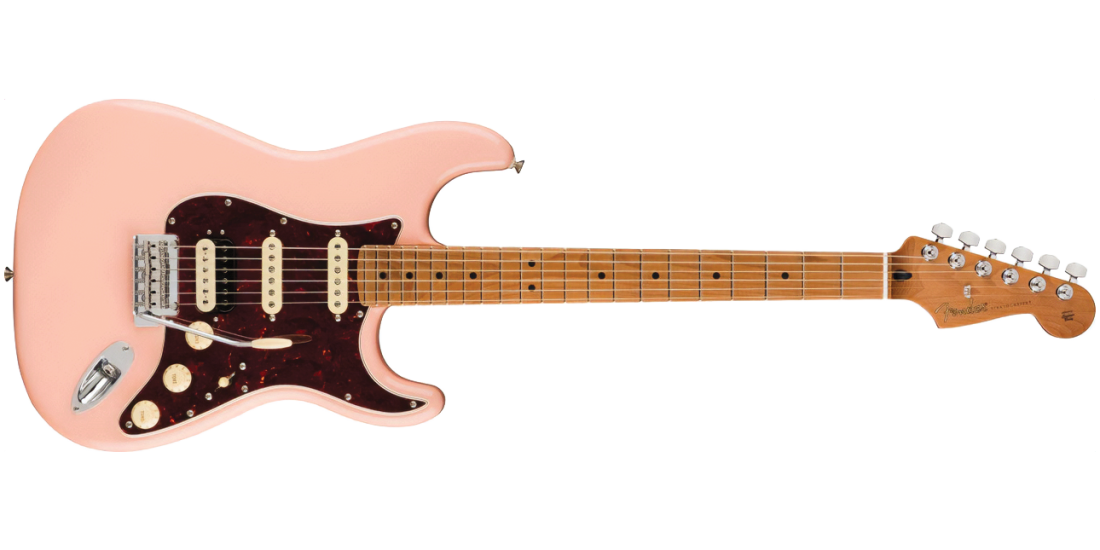 Fender Player Stratocaster HSS Electric Guitar - Shell Pink | Long
