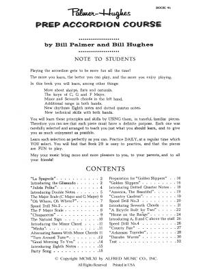 Palmer-Hughes Prep Accordion Course, Book 2B - Palmer/Hughes - Accordon - Livre