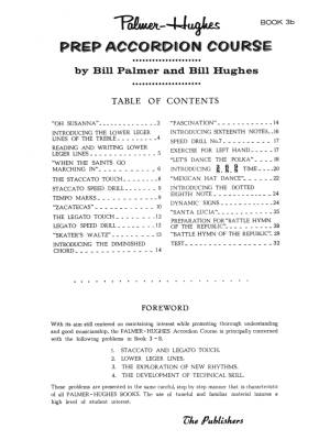 Palmer-Hughes Prep Accordion Course, Book 3B - Palmer/Hughes - Accordon - Livre