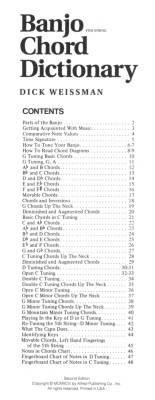 Banjo Chord Dictionary - Weissman - Book