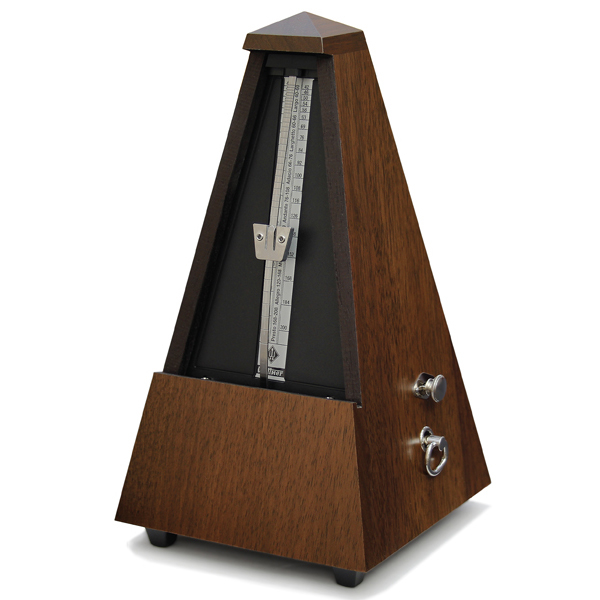 Wood Metronome with Bell - Walnut Gloss