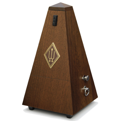 Wood Metronome with Bell - Walnut Gloss
