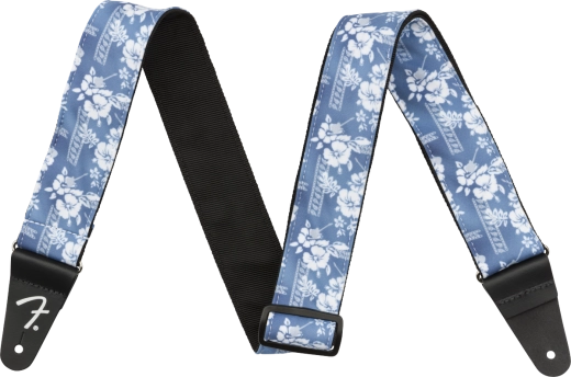 2\'\' Hawaiian Strap - Blue Floral