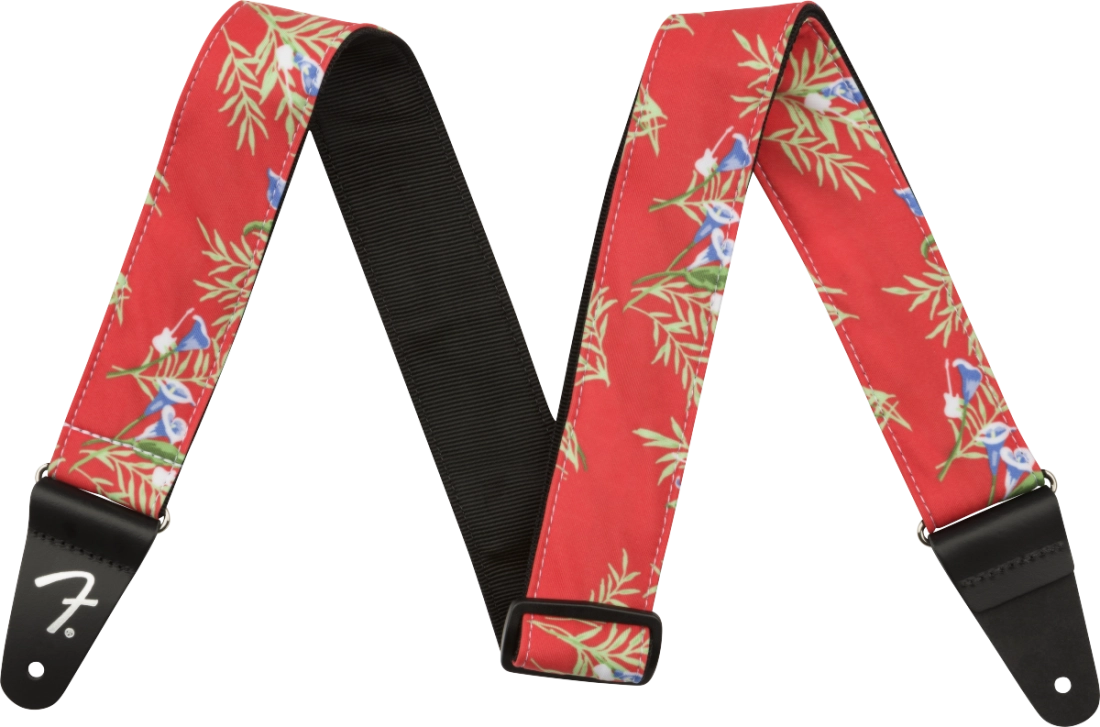 2\'\' Hawaiian Strap - Red Floral