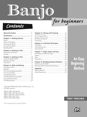 Banjo for Beginners: An Easy Beginning Method - Trischka - Banjo - Book/DVD