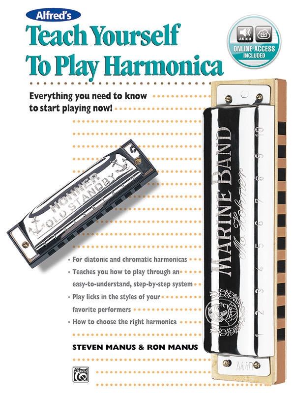 Alfred\'s Teach Yourself to Play Harmonica - Manus/Manus - Harmonica - Book/Audio Online