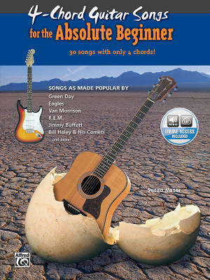 Alfred Publishing - 4-Chord Songs for the Absolute Beginner - Mazer - Guitar - Book/Audio Online