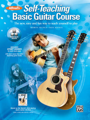 Alfred Publishing - Alfreds Self-Teaching Basic Guitar Course - Manus/Manus - Guitar - Book/Media Online