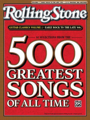 Alfred Publishing - Selections from Rolling Stone Magazines 500 Greatest Songs of All Time, Volume 1: Early Rock to the Late 60s - Easy Guitar TAB - Book