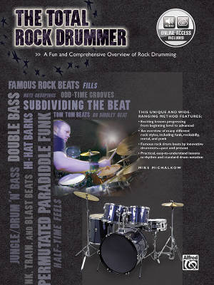 The Total Rock Drummer - Michalkow - Drum Set - Book/Audio Online