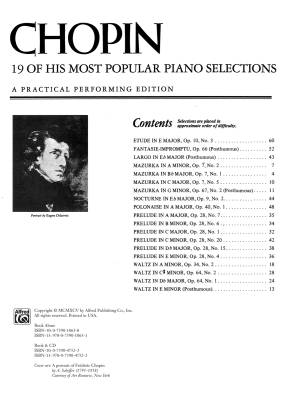 Chopin: 19 of His Most Popular Piano Selections - Chopin - Piano - Book