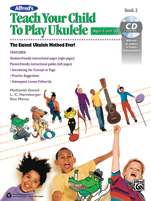 Alfred\'s Teach Your Child to Play Ukulele, Book 2 - Manus /Harnsberger /Gunod - Ukulele - Book/CD