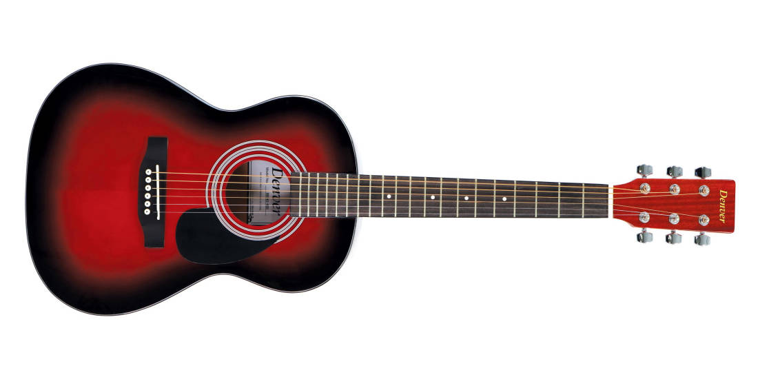 Acoustic Guitar - 3/4 Size - Red