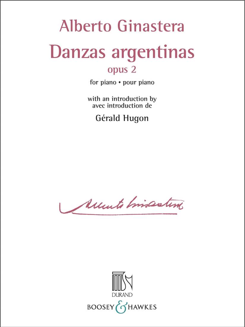 Danzas Argentinas Opus 2 - Ginastera - Piano - Book