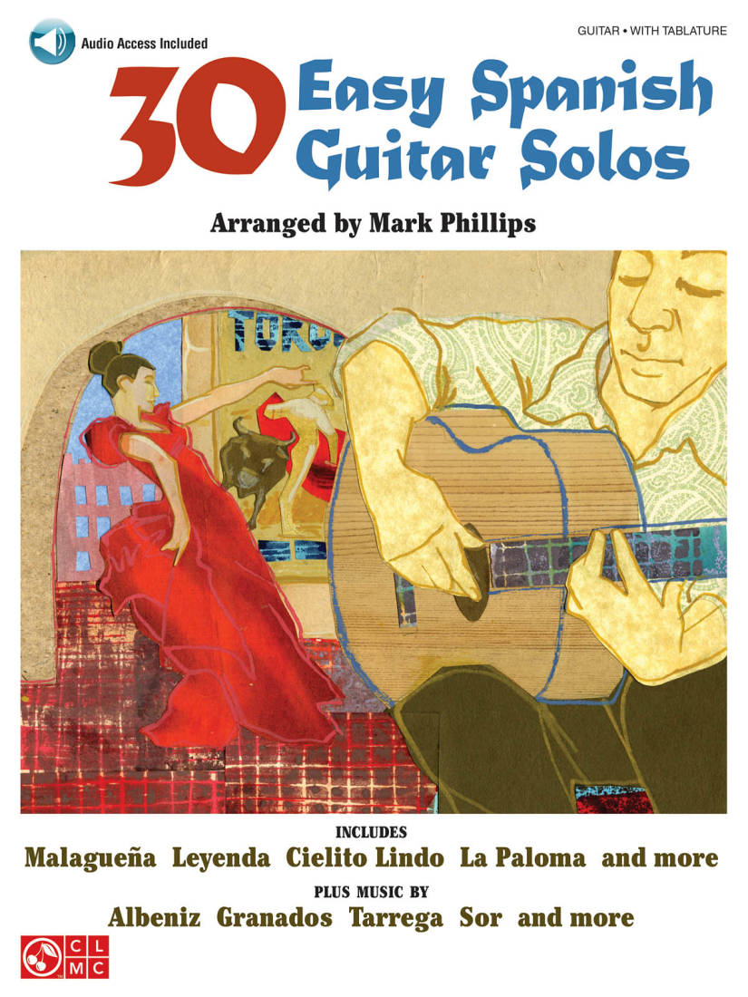30 Easy Spanish Guitar Solos - Phillips - Guitar TAB - Book/Audio Online