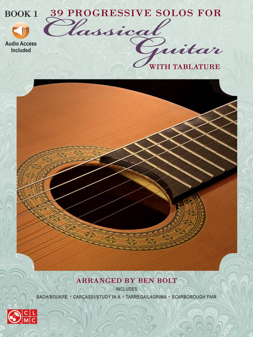 39 Progressive Solos for Classical Guitar, Book 1 - Bolt - Classical Guitar - Book/Audio Online