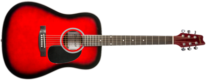 Acoustic Guitar - Full Size - Red
