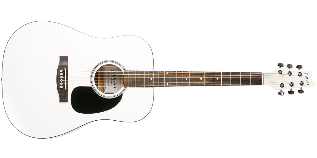 Acoustic Guitar - Full Size - White