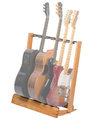 Multi-Guitar Floor Rack - Oak