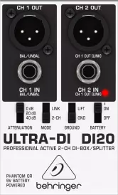 Professional Active 2-Channel DI Box/Splitter