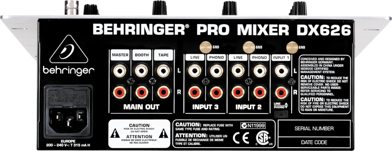 Professional 3-Channel DJ Mixer