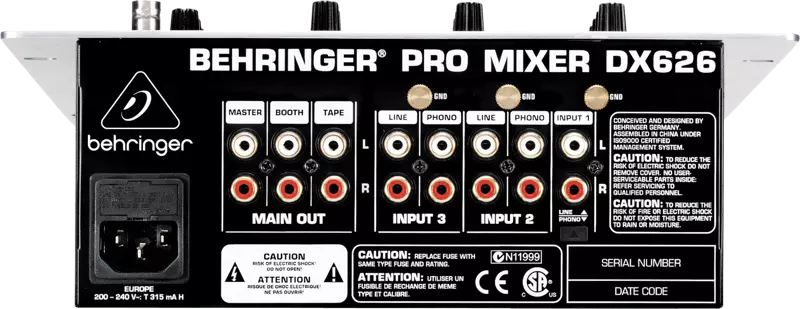 Professional 3-Channel DJ Mixer
